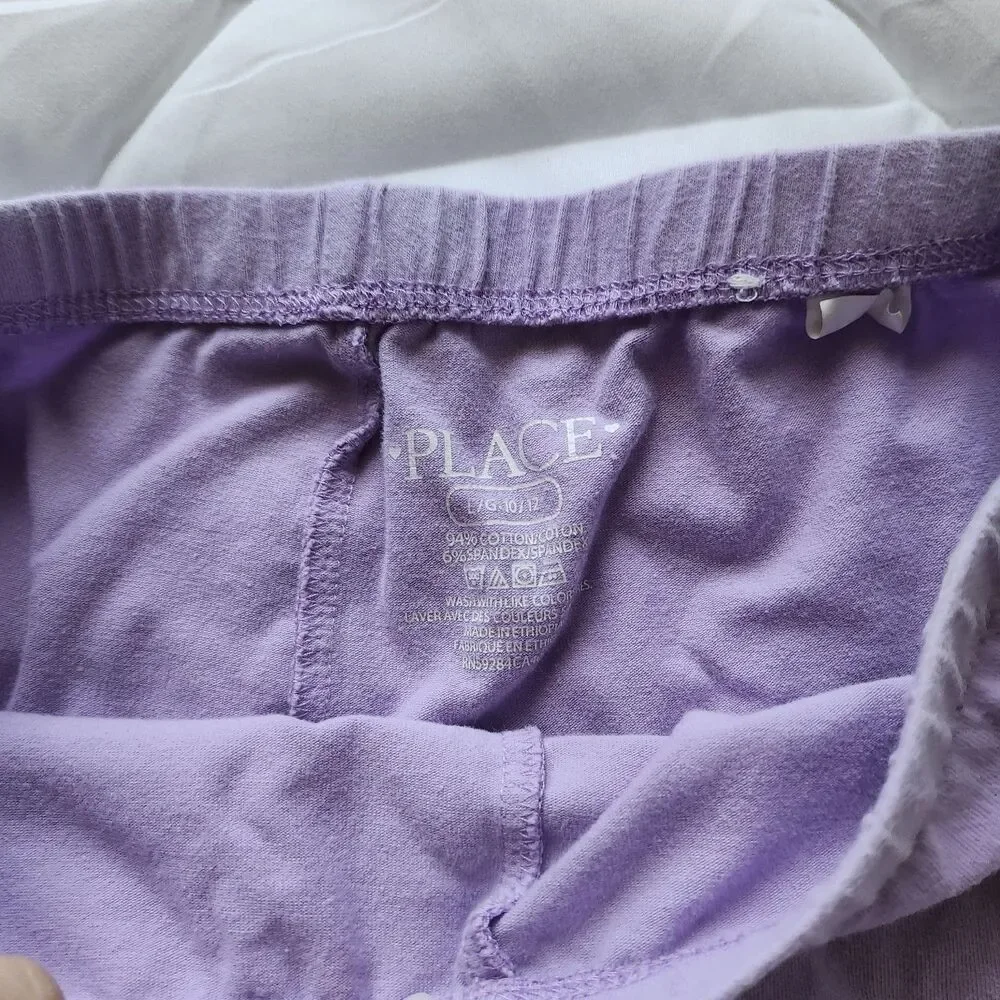 The Children's Place Girls' Purple Lavender Bike Shorts Size L 10/12